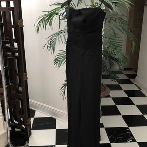 Bebe Strapless jumpsuit wide leg